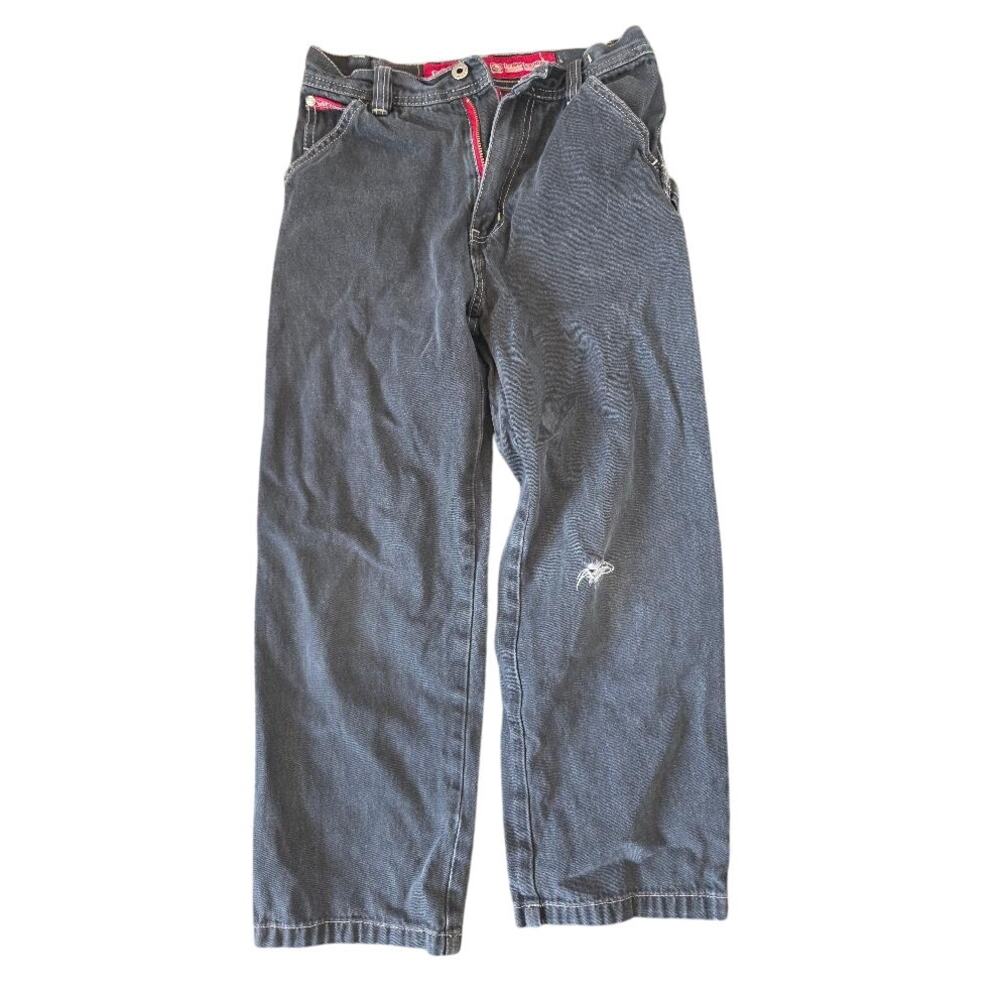 Ecko Unltd Kids Dark Gray Cargo Jeans Size 12